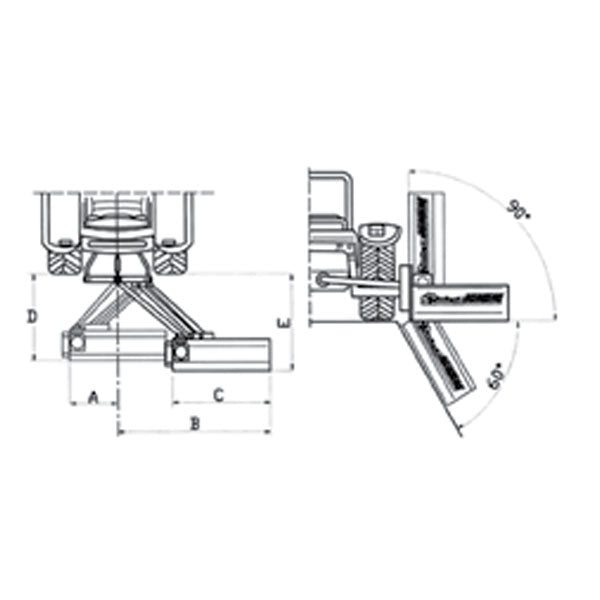 Rinieri Verge Mower TRS | Grass Branch Cutter | 51"-71" Working Width | 30-60HP for Tractor