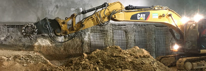 RockZone Rockwheel Twin Drum Cutters | Model D20 & D30 | Width 42" - 46" | Machine Size 17 - 42 Tons | For Excavators