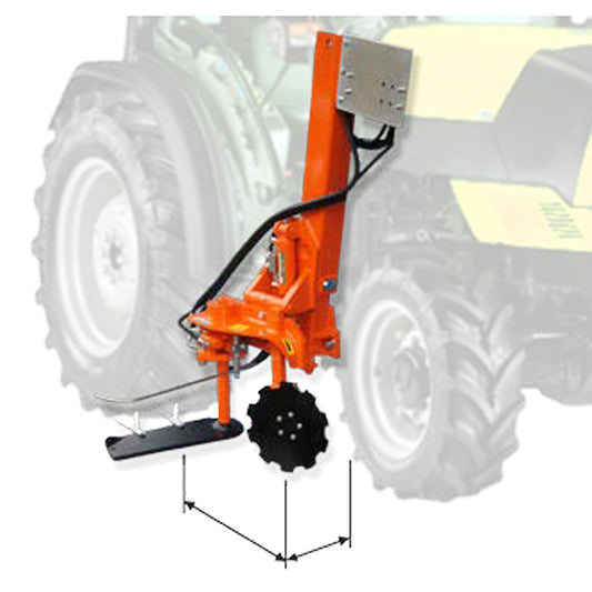 Rinieri Vental Turbo With Blade | 20" Hoeing blade| Attachment Between the Wheels of the Tractor