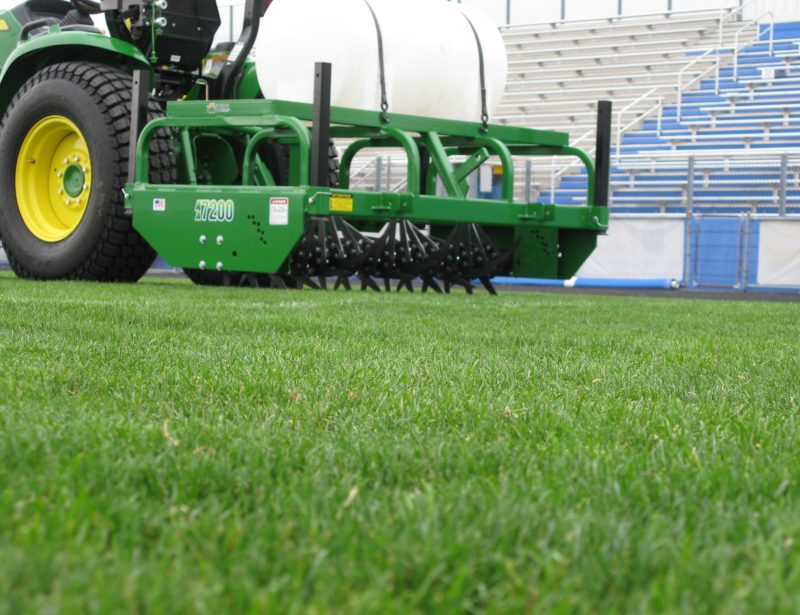 TurfTime Advantage Aerator | Model AA-8400 | Overall Width 84" | Capacity 55 Gallons | Horsepower 45-60 HP | For Tractors