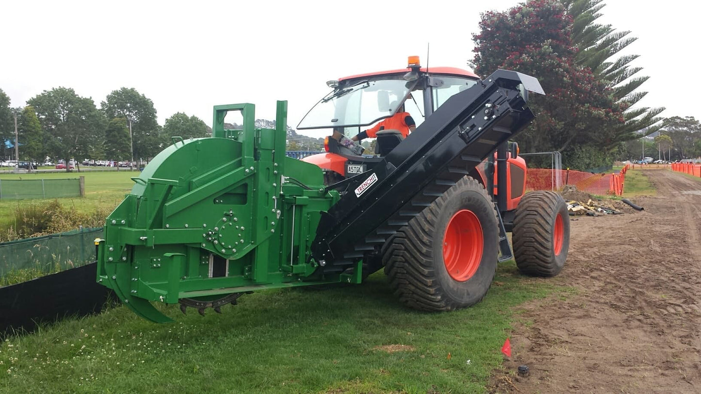 Trenchit Terrawheel Trencher With Double Conveyer System | Model TWT 400/ 550 | 45-90HP | For Tractor