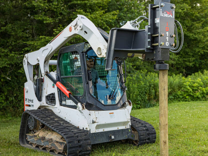 Ideal Post Pounders Heavy Duty Skid Steer - Vibratory Start | Lifting Capacity 2500 lbs. | For Skid Steer