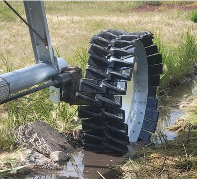 Shark Wheels Airless Irrigation Solution | High Traction SWIFT | 30-Paddle | For Standard Center Pivot Irrigation Systems