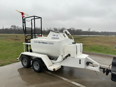TurfMaker Hydroseeder | Model 550 (Mechanical) | Total Capacity 550 Gallons | Skid Frame Width 47