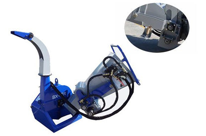 Farmer Helper FH-BX42 Self Feeding Wood Chipper | 4"x10" Feed Capacity | 15-45HP for Tractor