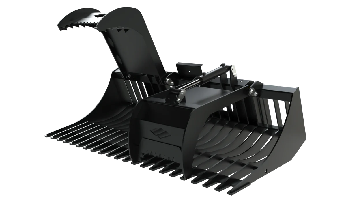 Top Dog Attachments 72" Utility Grapple | Lightweight & Durable | Oil Flow Range: 15-20 GPM | Width: 72” | For Skid Steers
