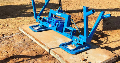 Vacuworx Burial Vault Lifter | Model PHD Lifter, BVL PT8600-400 & Legs PT8600-616 | Width 8" To 40" | Capacity 2,500 lb | 2 to 6 Ton | For Crane