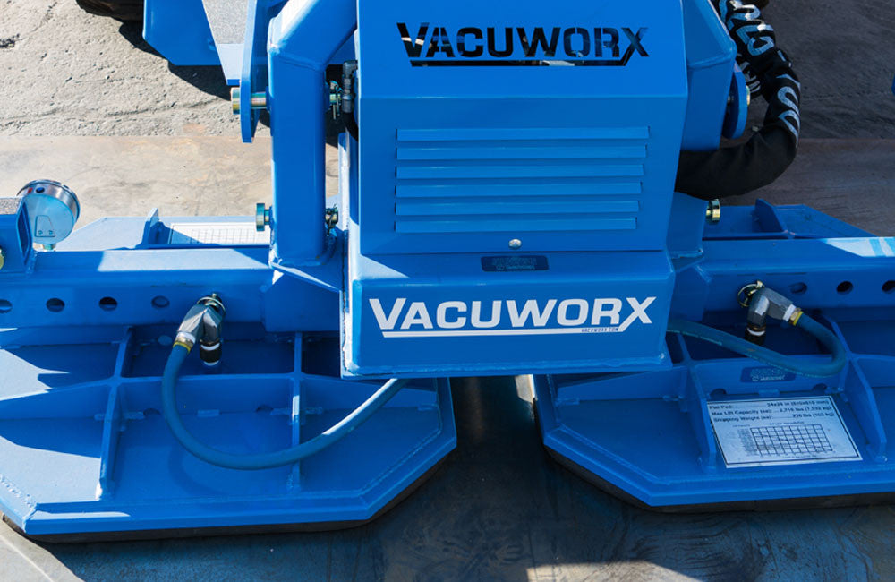 Vacuworx Compact Modular Vacuum Lifting System | Model CM 3 | Width 23" | Lift Capacity 6,600 lb | 10 GPM | For Skid Steer & Track Loader