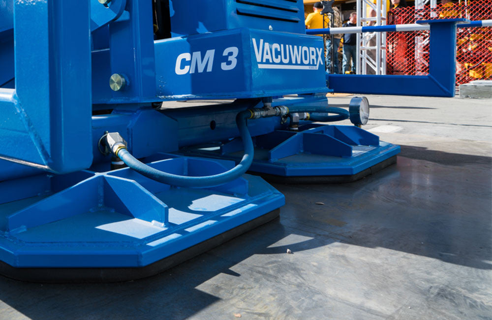 Vacuworx Compact Modular Vacuum Lifting System | Model CM 3 | Width 23" | Lift Capacity 6,600 lb | 10 GPM | For Skid Steer & Track Loader