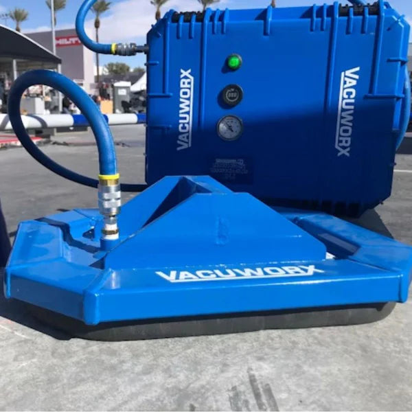 Vacuworx Portable Vacuum Lifting System | Model PHD | Width 19" | 2,500 lb Capacity | 8 To 30+ GPM | 1.5 To 3 Ton | For Skid Steers, Excavators & Cranes