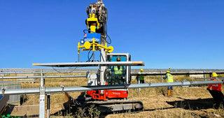Vacuworx Solar Panel Lifter & Pallet Curler System | Model SPL Series | Width 30.1" | 300 lb Capacity | Up To ~8 Ton | For Mini Excavator