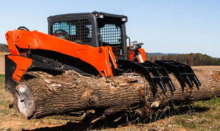 Loflin Fabrication Root Grapple | Vertical | 72″ To 84″ Width | Hydraulic Flow 15 To 23 GPM | For Skid Steer