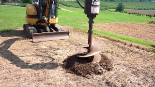 Lowe | Auger Bit | 3' SQ Series | Standard & Carbide | 4" to 36" Diameters | 3' Hex Drive | 2" Hex Drive Augers | For Skid Steer Auger Attachment