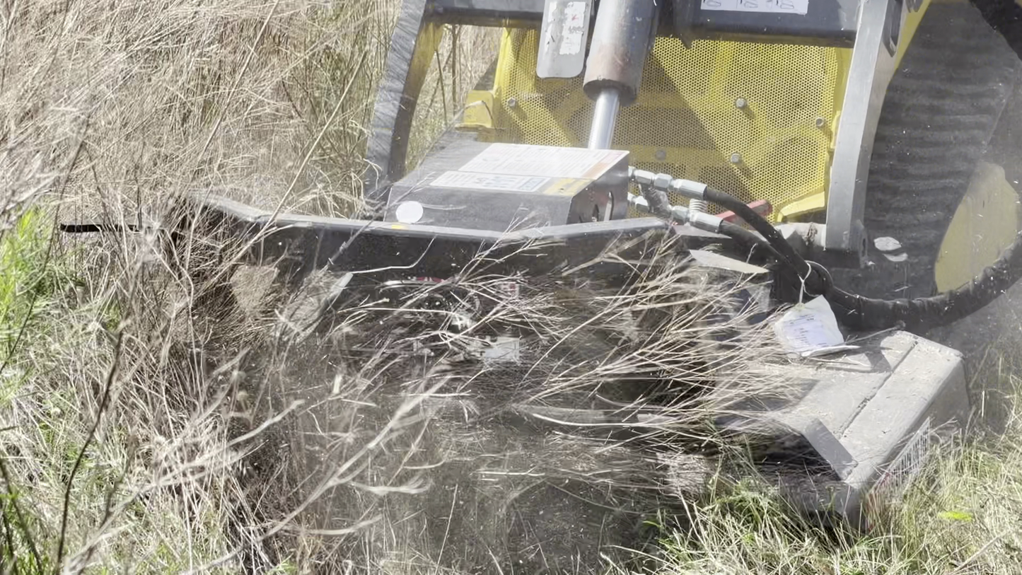 Star Industries Brush Cutter | Model 195M-44 & 195MBC-44 | Width 44 | 10–15 GPM | For Mini Skid Steer