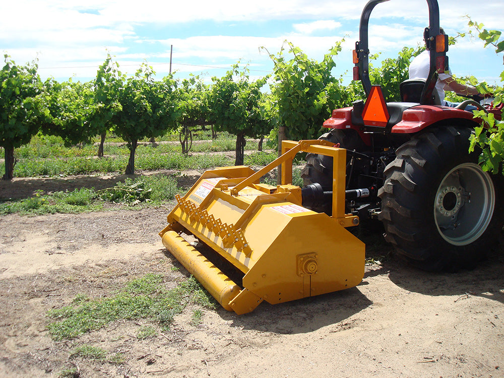 Vrisimo S-300 Series Brush Flail Shredder With Heavy Duty Wheel Kit | 4'-7' Cutting Width | 40-60HP For Tractor