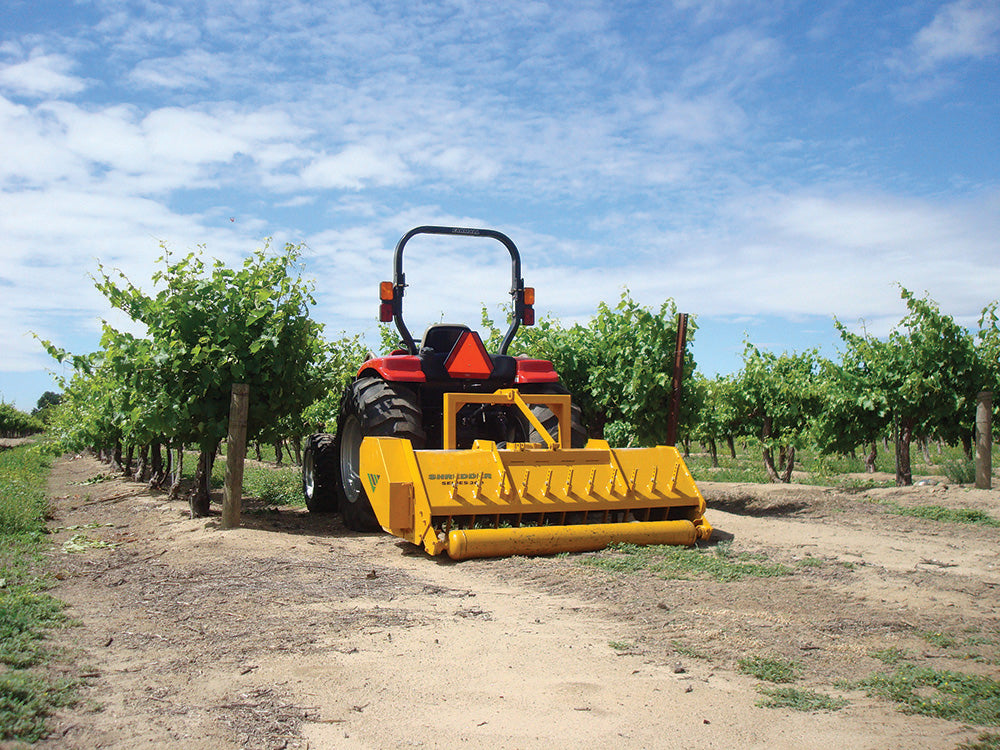 Vrisimo S-300 Series Brush Flail Shredder With Heavy Duty Wheel Kit | 4'-7' Cutting Width | 40-60HP For Tractor