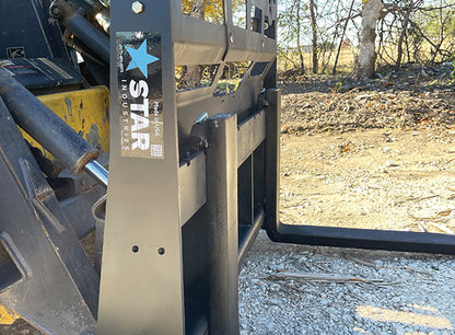 Star Industries Fork Frame | Model 110WT-ITA To 110EC-ITA | Width 30.5" To 46" | 3,700 To 5,500 lbs | 8 To 30+ GPM | For Skid Steer Quick-Tach