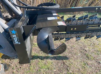 Star Industries Trencher | Models 131-48C, 131-48D & 131-48R | Size 48" | 20–30 GPM | For Skid Steer