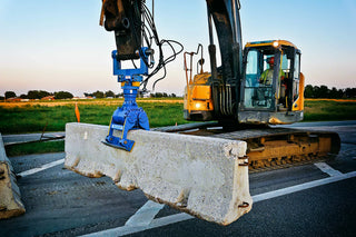 Vacuworx Hydraulic Barrier Lifter | Model HL Series | Width 24" To 30" | Capacity 6,000 To 23,200 lb | 2.75 To 10.5 Tons | For Excavators & Large Host Machines