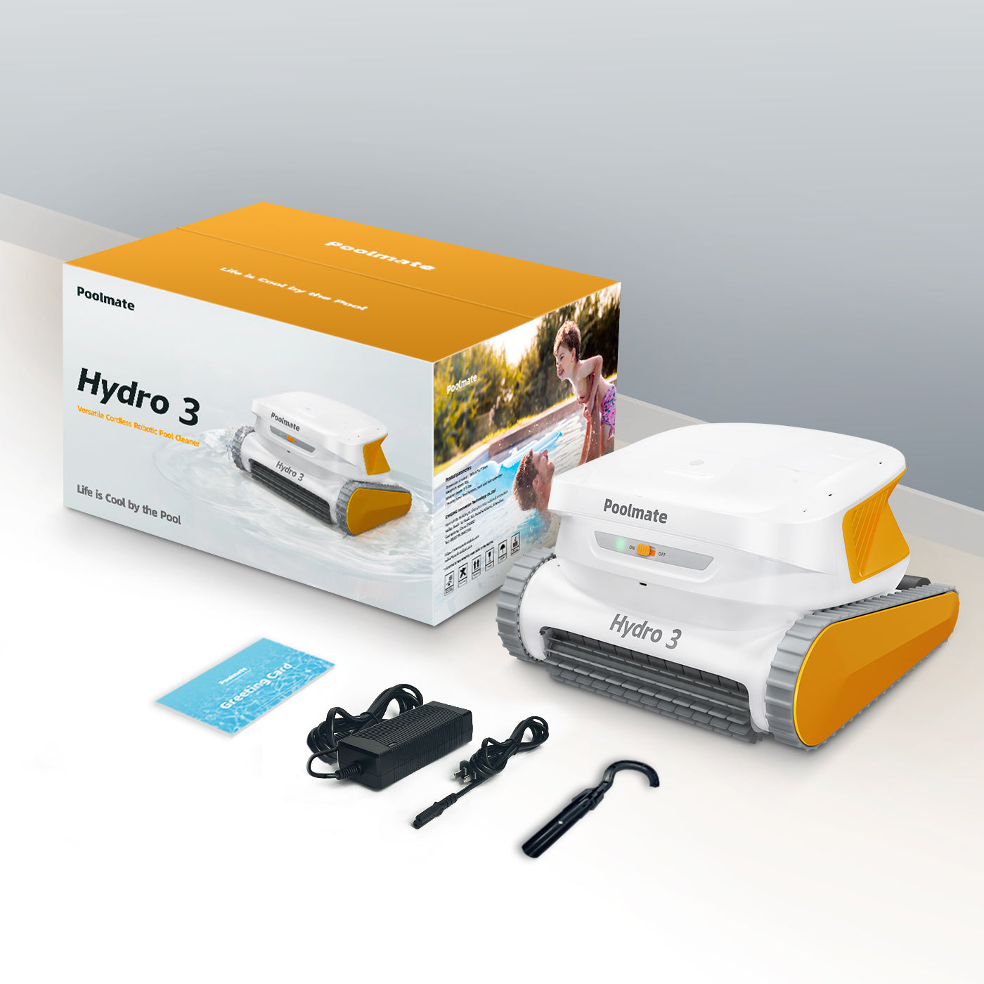 Chasing Cleaner Hydro 3 Cordless Essential Pool Cleaner | Pool Size 860.8–1076 Sq.ft | Charging Time 4 H | Battery Time 200 Min