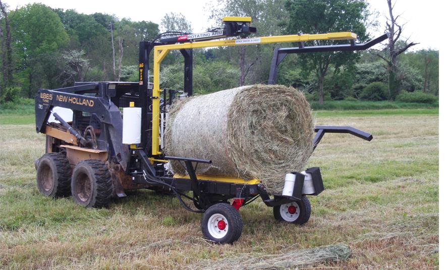 AgNationWrapWheelAssistBaleWrappe|5x5RoundBale|ForSkidSteers&Tractors