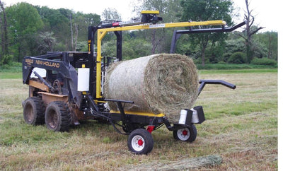 AgNation Wrap Wheel Assist Bale Wrapper | 5x5 Round Bale | For Skid Steers & Tractors