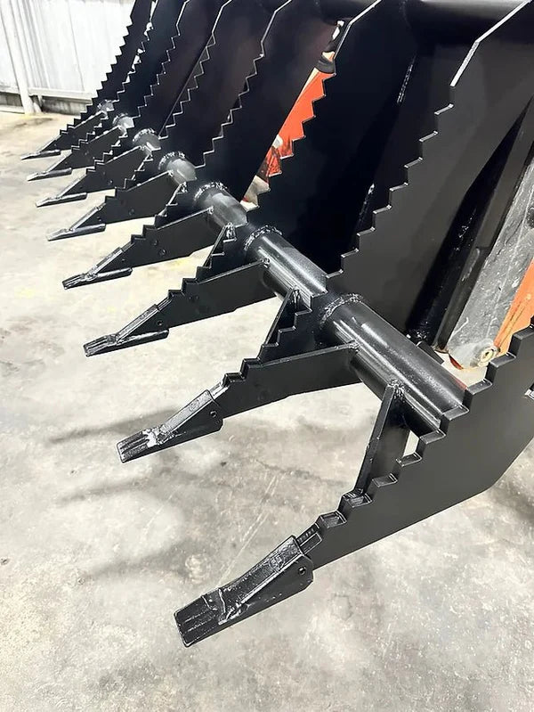 Lane Shark Root Rake Brush Grapple 2 | Model WR Long RBG2 Series | Width 54" To 66" | Up To 55 HP | 6 To 10 GPM | For Skid Steer & Tractor