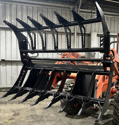 Lane Shark Root Rake Brush Grapple 2 | Model WR Long RBG2 Series | Width 54" To 66" | Up To 55 HP | 6 To 10 GPM | For Skid Steer & Tractor