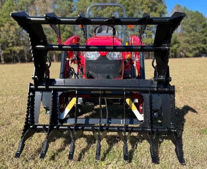 Lane Shark Root Rake Brush Grapple 3 | Width 48", 56" & 64" | Up To 40 HP | 8 To 25 GPM | For Skid Steers & Tractor