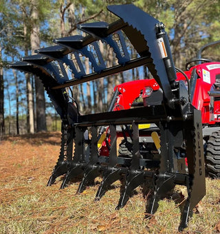 Lane Shark Root Rake Brush Grapple 3 | Width 48", 56" & 64" | Up To 40 HP | 8 To 25 GPM | For Skid Steers & Tractor