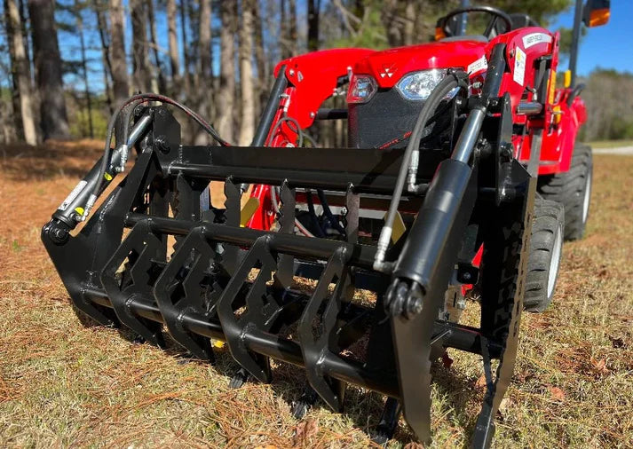 Lane Shark Root Rake Brush Grapple 3 | Width 48", 56" & 64" | Up To 40 HP | 8 To 25 GPM | For Skid Steers & Tractor