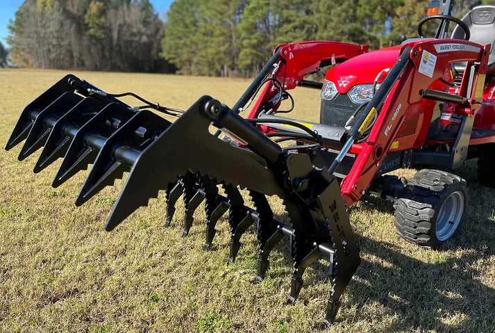 Lane Shark Root Rake Brush Grapple 3 | Width 48", 56" & 64" | Up To 40 HP | 8 To 25 GPM | For Skid Steers & Tractor