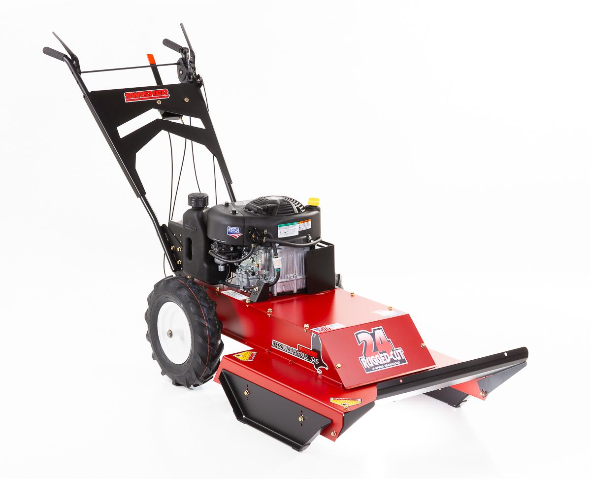 Swisher Classic Walk-Behind Rough-Cut Mower | Model WRC11524CL | 24" Cutting Width | 11.5 HP Briggs & Stratton Engine | Horsepower 10 To 15 HP | For Brush Clearing and Property Maintenance