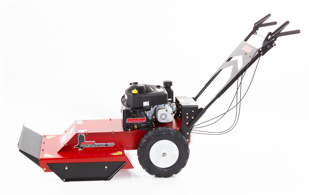 Swisher Classic Walk-Behind Rough-Cut Mower | Model WRC11524CL | 24" Cutting Width | 11.5 HP Briggs & Stratton Engine | Horsepower 10 To 15 HP | For Brush Clearing and Property Maintenance