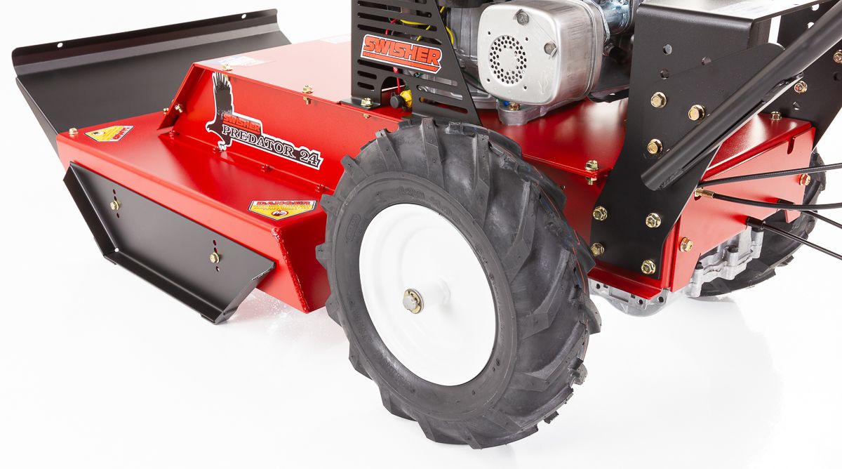 Swisher Classic Walk-Behind Rough-Cut Mower | Model WRC11524CL | 24" Cutting Width | 11.5 HP Briggs & Stratton Engine | Horsepower 10 To 15 HP | For Brush Clearing and Property Maintenance