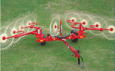 Farm-Maxx High Capacity/High Clearance Pull Type Rake | HCWR Series | Horsepower 30+ HP | For Tractor