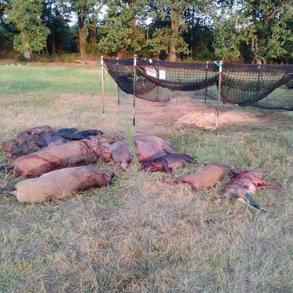 Pig Brig Portable Multi-Catch Wild Hog Trap | Size 20' | Double-Wall Hog Trap Net | Multi-Catch Wild Boar Control