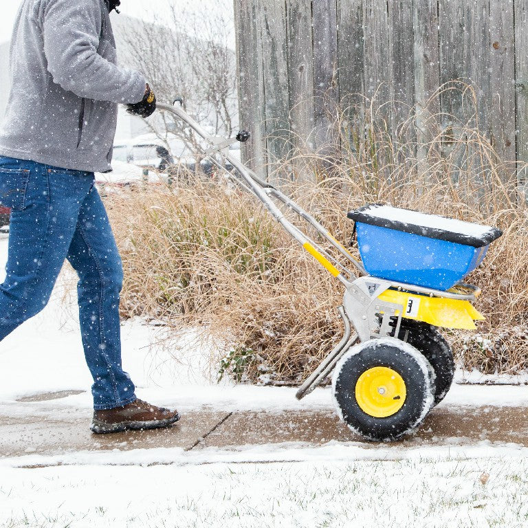 Spyker ERGO-PRO™ Walk-Behind Salt Spreader | Model SPY50L-2S | 50 lb Capacity | 22" Spread Width
