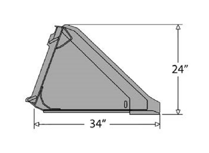 Star Industries Extreme Duty Skid Steer Buckets w/ Teeth | XD-T Series | Width 72" - 96" | 20–40 GPM | For Skid Steers