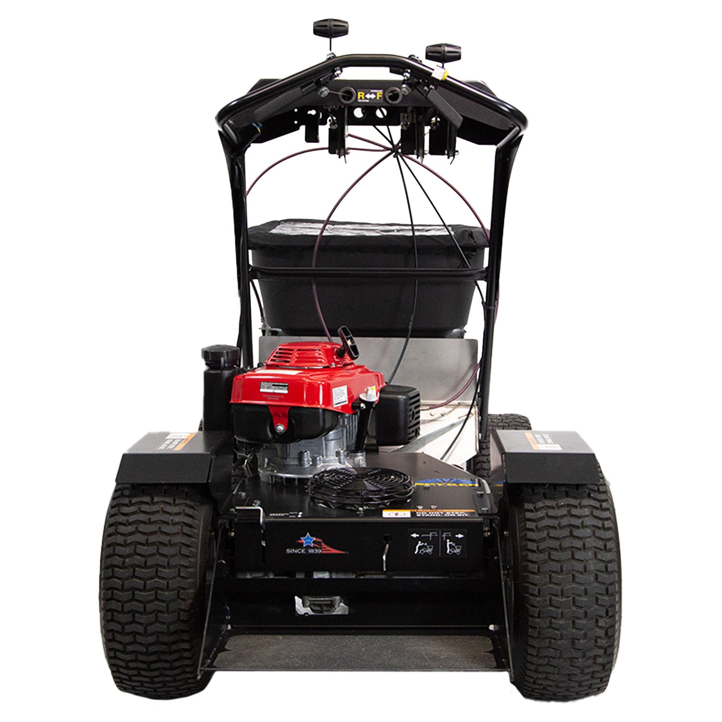 Spyker Ride-On Spreader w/ Honda Engine | Hopper Capacity 120 lb | 4.4 HP | Spread Width 12' | Hydrostatic Rear-Wheel Drive