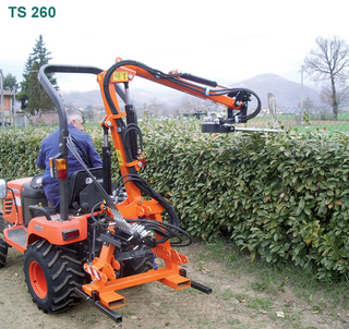 Tifermec Boom Mower Hedge Cutter | Model MTS 370 - MTS 260 | Max Reach 5' 2" - 17' 5" | 3-PT | For Tractor