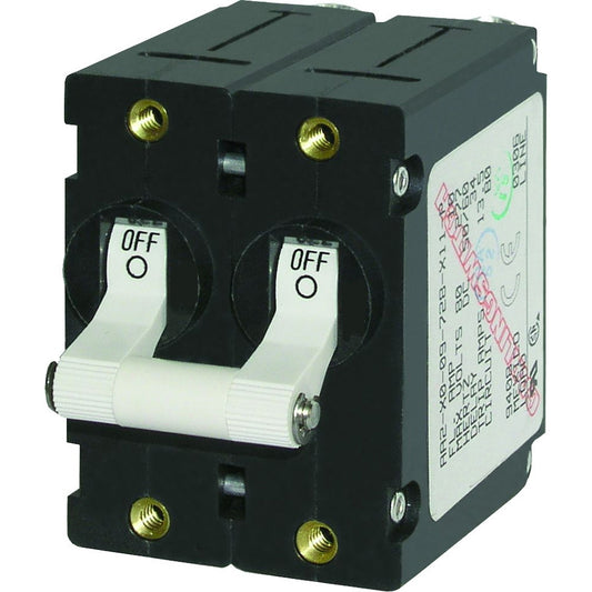 Blue Sea 7233 A-Series Double Pole Toggle - 10AMP - White [7233]