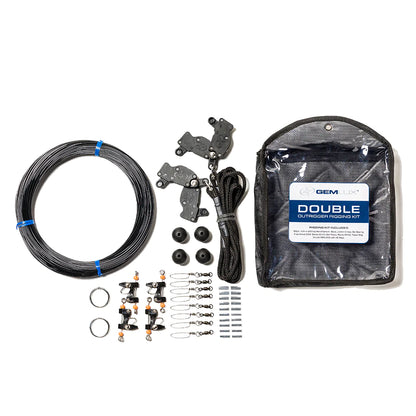Gemlux Double Outrigger Rigging Kit | Line Length 100 Yards | 400 lbs