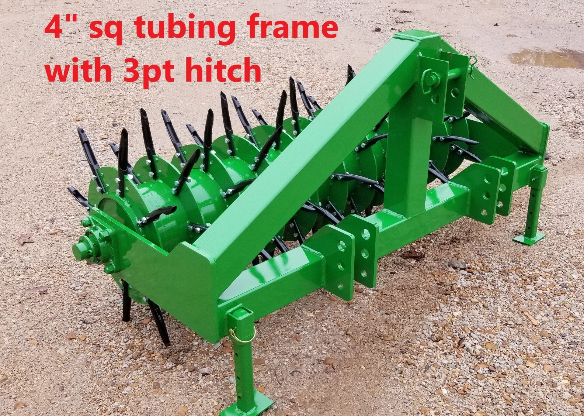 4, 5, and 6 Foot Core Plug Aerator with 3 Point Hitch or Pull Tongue f Ripping It Outdoors