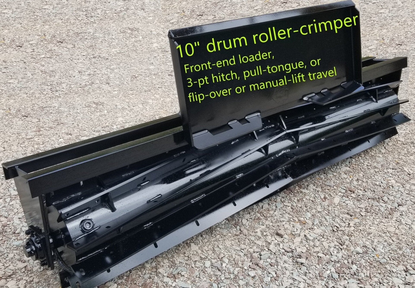 7 Foot Roller Crimper 3 Point - Pull Type Dry/Wet for Food Plots