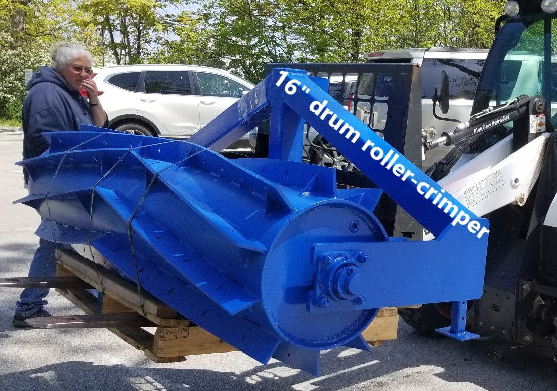 Ripping It Outdoors 6ft. Roller Crimper 3 Point - Pull Type Dry/Wet for Food Plots | For ATV/UTV/Tractor