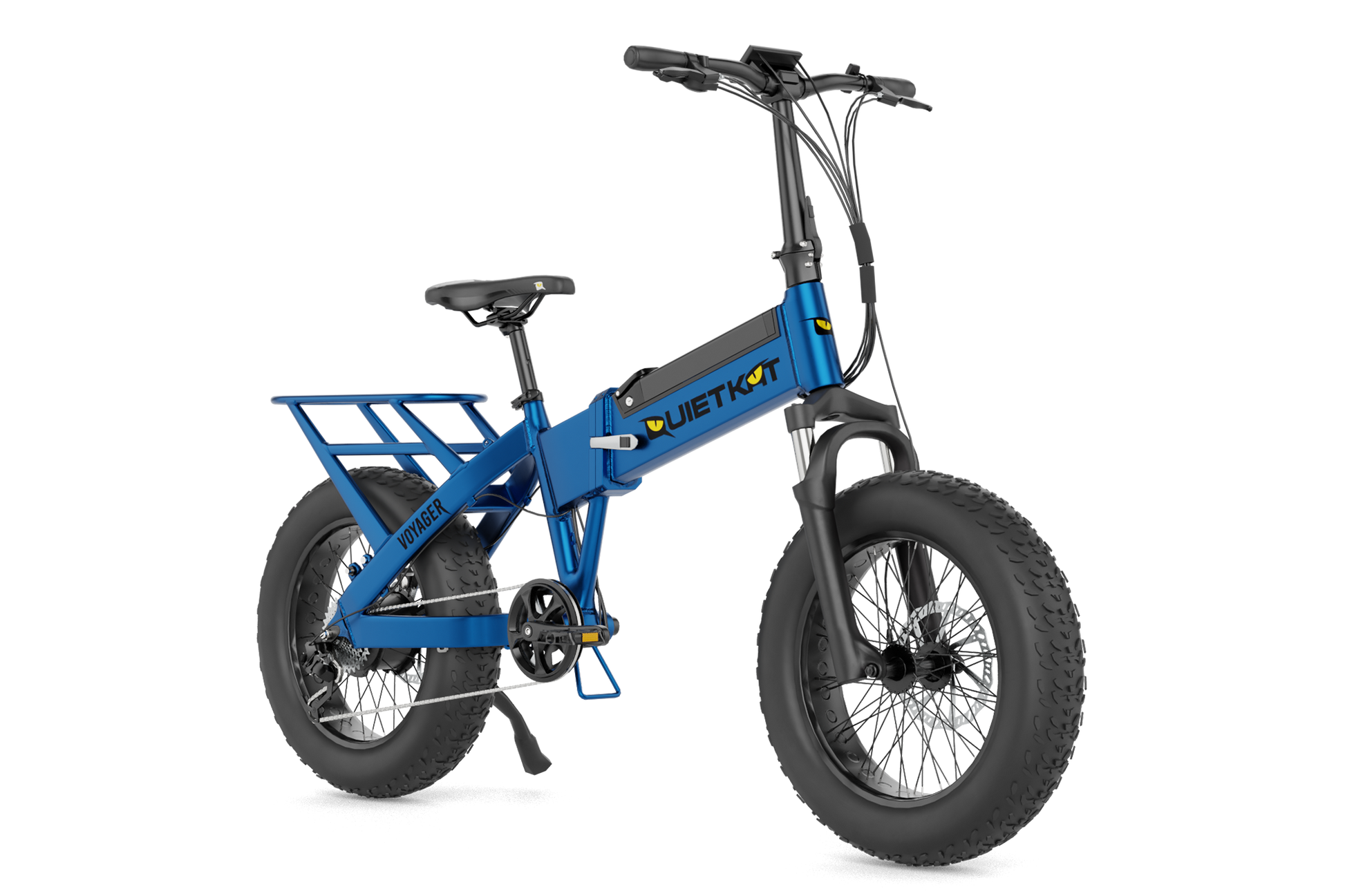 voyager electric bicycle QuiteKat Voyager Off-Road Fat Tire Folding Electric Bike