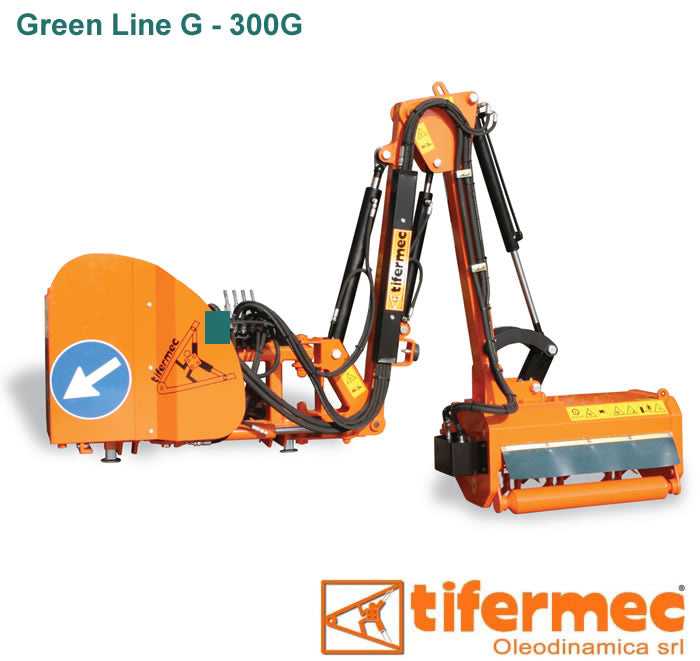 TIFERMEC Boom Mower With Cutting Flail Head For Tractor