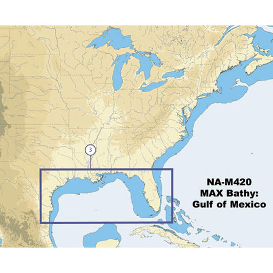 C-Map NA-M420 Gulf of Mexico Bathy Chart - C-Card [NA-M420C-CARD]