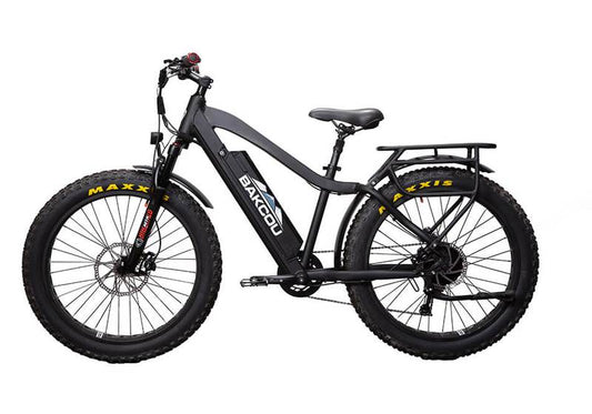 Bakcou E Bikes Flatlander Full Suspension Electric Bikes | 750W Rear Hub Motor | 48V Battery